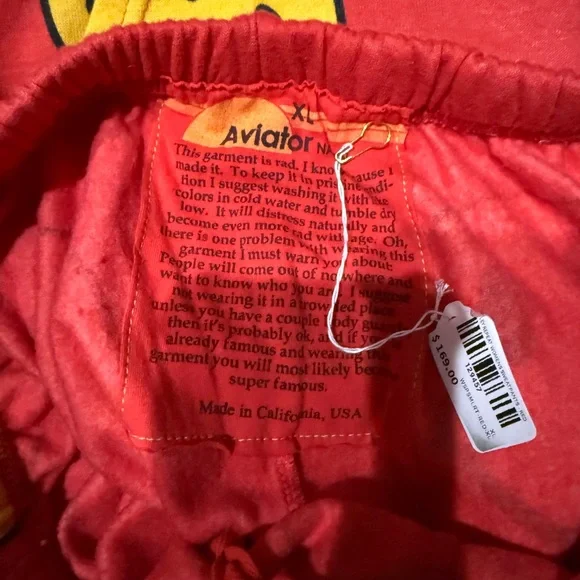 Aviator Nation Red and Yellow Smiley Hoodie - Picture 4 of 6